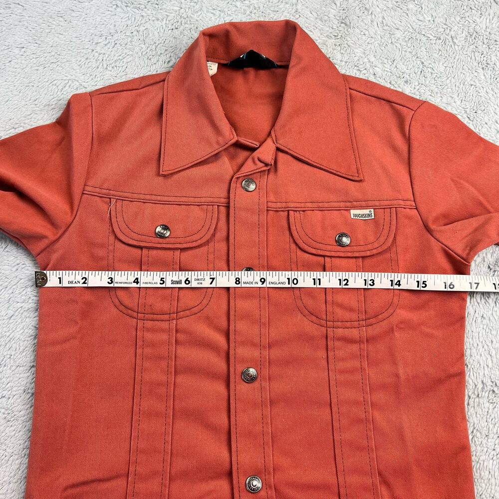 Sears Boy's Toughskins Salmon Pants Set Outfit Jacket Slacks Size 10/12 Slim VTG - Picture 10 of 14